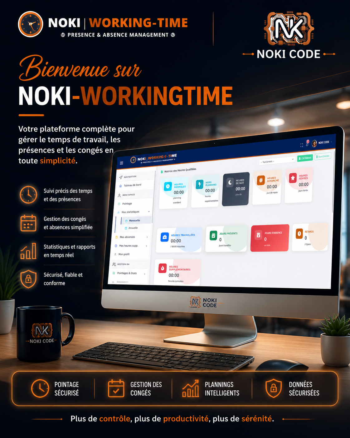 Bienvenue sur NOKI WORKING-TIME