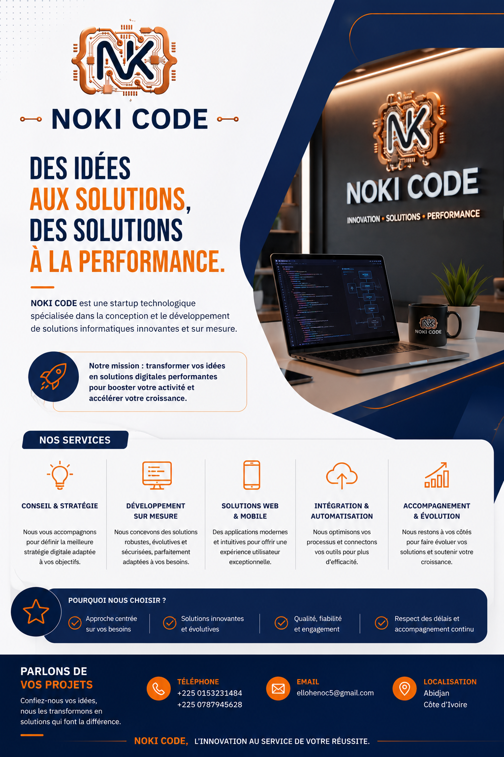 Bienvenue chez NOKI CODE